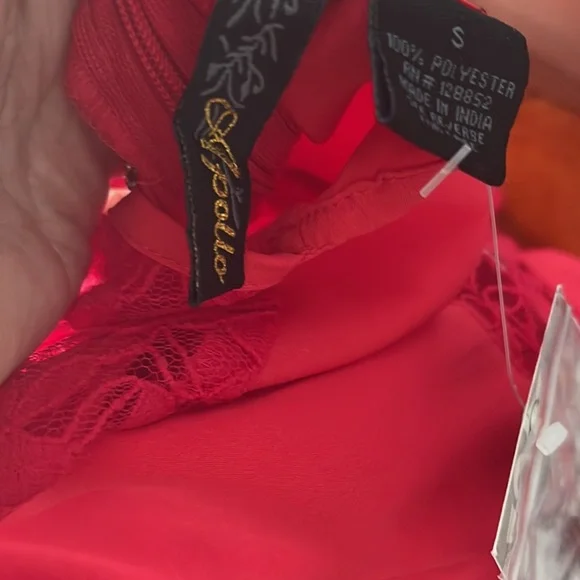 Cute Red Lace Dress Size Small - Picture 5 of 5